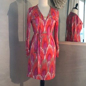 MICHAEL Ikat Print Dress